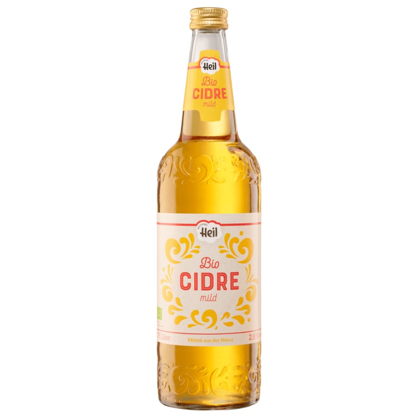 Heil Bio Cidre lieblich frisch 0,75l